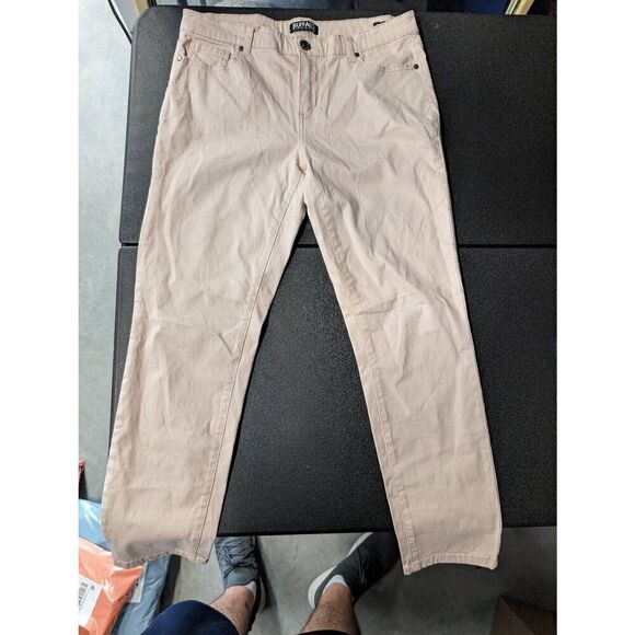 Buffalo David Bitton Jeans Daily Mid Rise Stretch Skinny Ankle Grazer Cream Wome - Picture 2 of 8